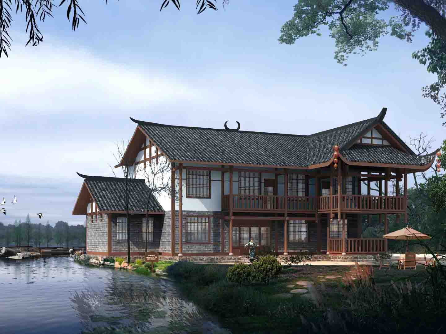 A5户型透视图
